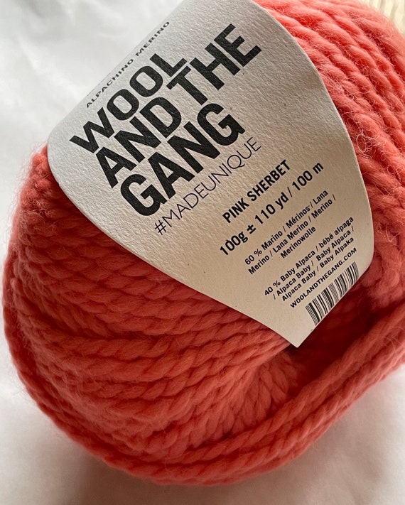 Wool and The Gang ALPACHINO MERINO in Bubble Gum Pink at Fabulous Yarn