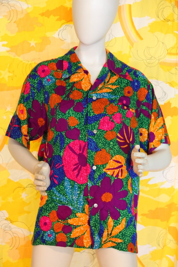 1960s Pomare Tahiti Tiki Shirt
