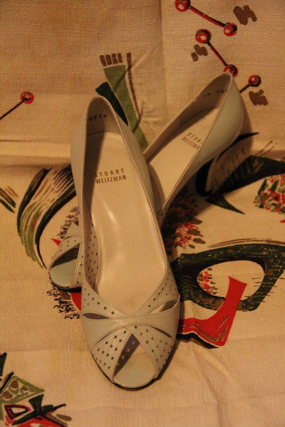 stuart weitzman peep toe heels