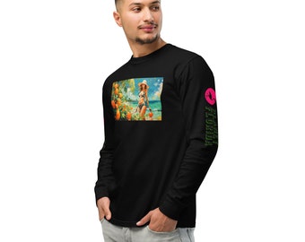 Garment-dyed heavyweight long-sleeve shirt