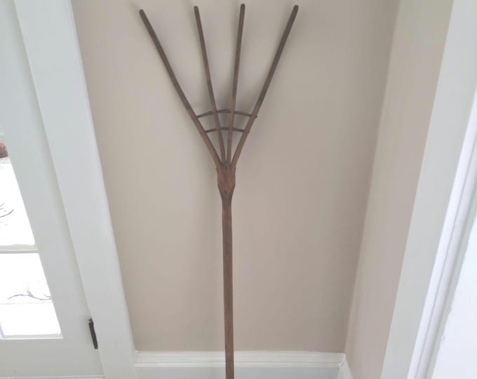 Antique Hay Rake ~ Handmade Amish Hay Rake ~ Child Size Hay Rake ...