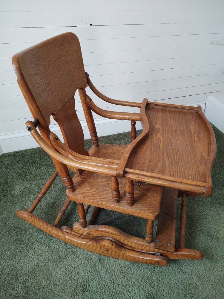 Antique Baby Rocker - Seat - Chair - Farmhousse - Nursery - Rustic ...