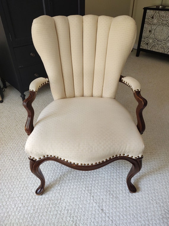 Antique high back upholstered chairs discount