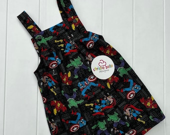 Short Leg Baby Overalls - Super Hero