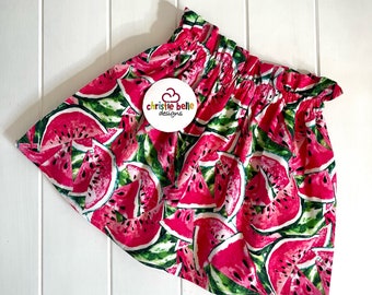 Paperbag Skirt - Watermelon