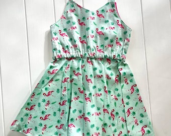 Twirly Dress - Flamingo