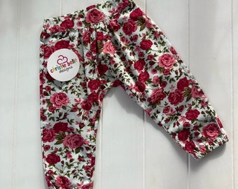 Baby Harem Pants - Roses