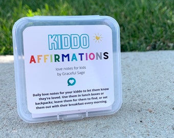45 ct Lunch Box Kids Positive Affirmations, love Notes for kids, Affirmation cards for kid, Student Love notes, Kid's cards of encouragement