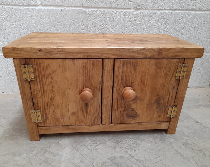 Side table, hall table, bedside tables, cupboard, storage reclaimed wood