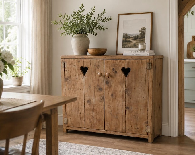 Handmade sideboard kitchen unit storage cupboard cabinet rustic reclaimed wood dresser bathroom washstand