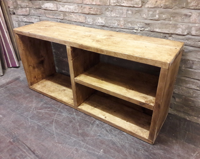 Media unit TV stand handmade industrial unit