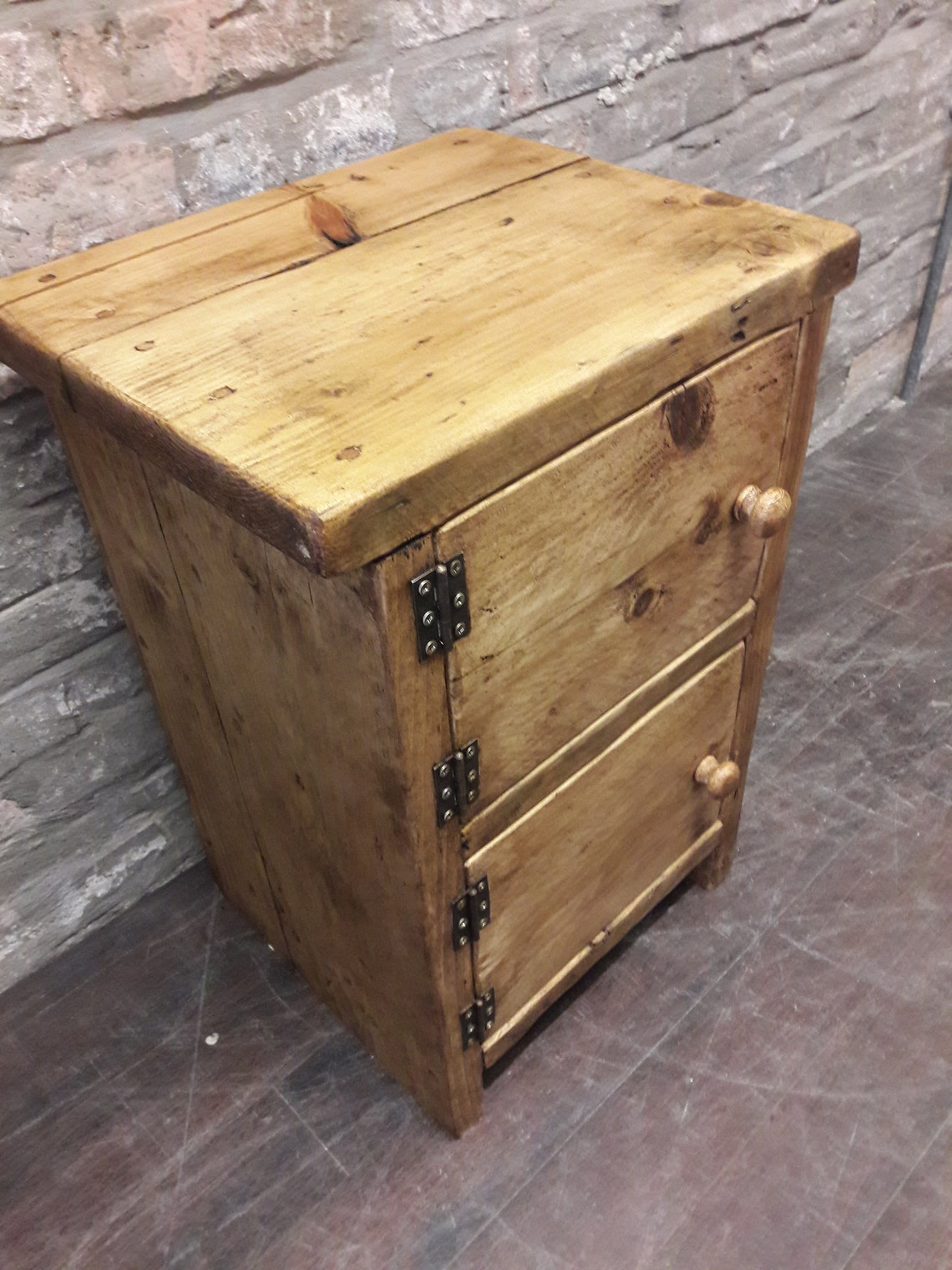 Handmade Bedside Table Side Table Cupboard Reclaimed Wood Etsy UK