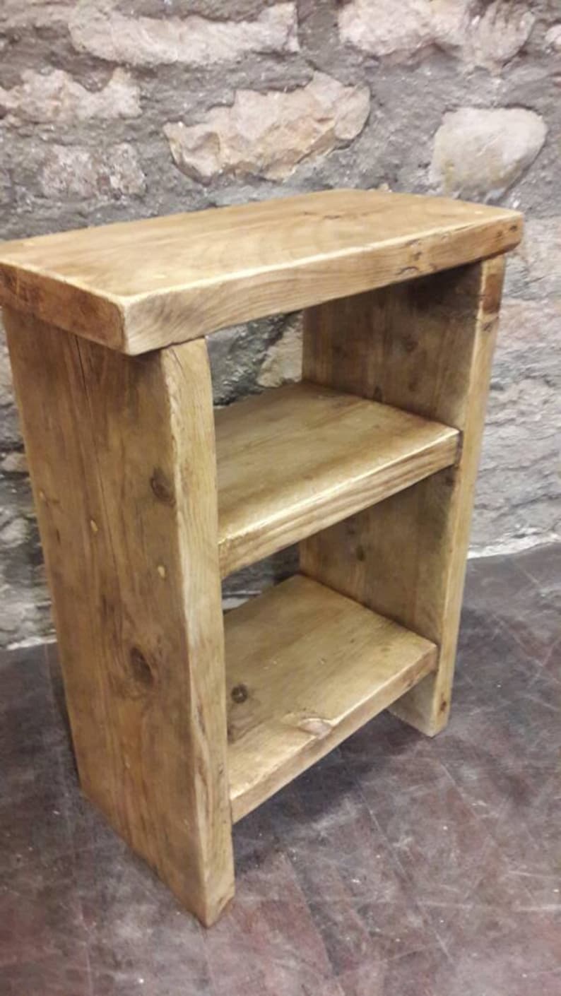 Handmade Bedside Table Side Table Nightstand Rustic Reclaimed Etsy UK