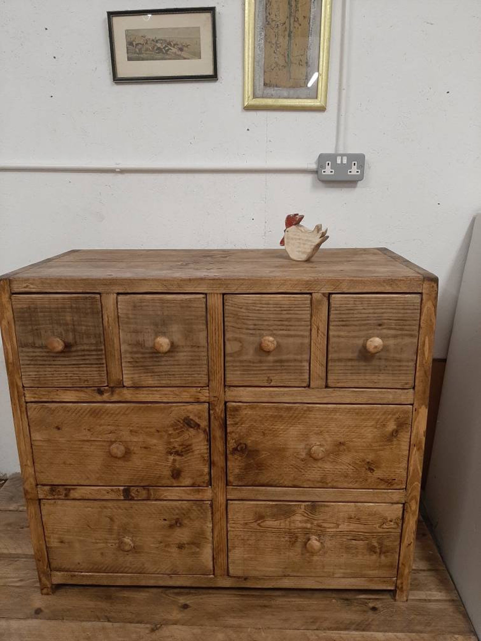 Cofre hecho a mano de cajones boticario madera recuperada | Etsy