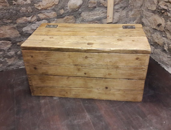 Rustic Decor Old Wooden Tool Box - Barnwood Tote and Tool Caddy