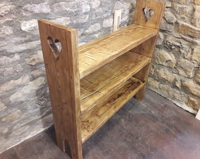 Wooden shoe rack stand hall storage rustic