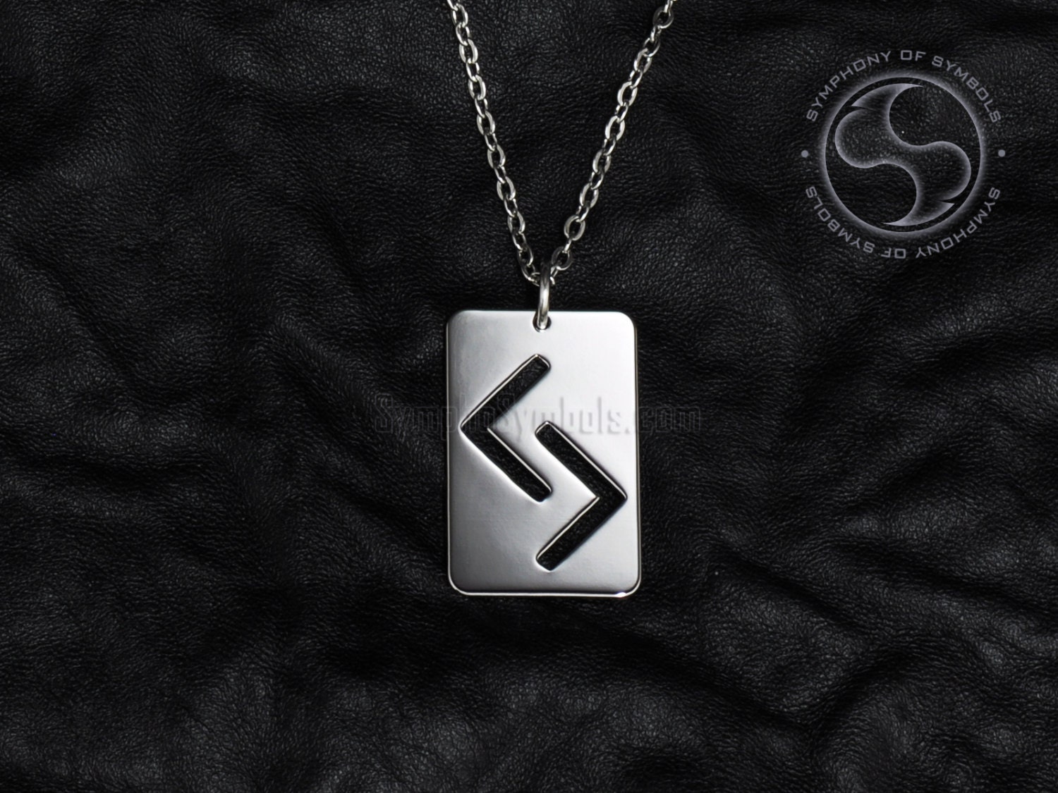 Jera Rune pendentif Viking symbole en acier inoxydable bijoux | Etsy