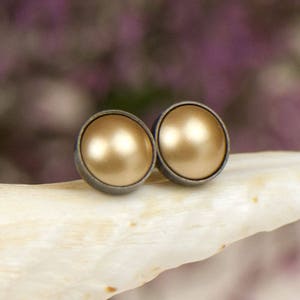 Kolczyki z perłami Swarovski, Srebro 925, kolczyki, Srebro próby 925, Perła, sztyft z perłą, biżuteria ślubna, Perły Swarovski b787
