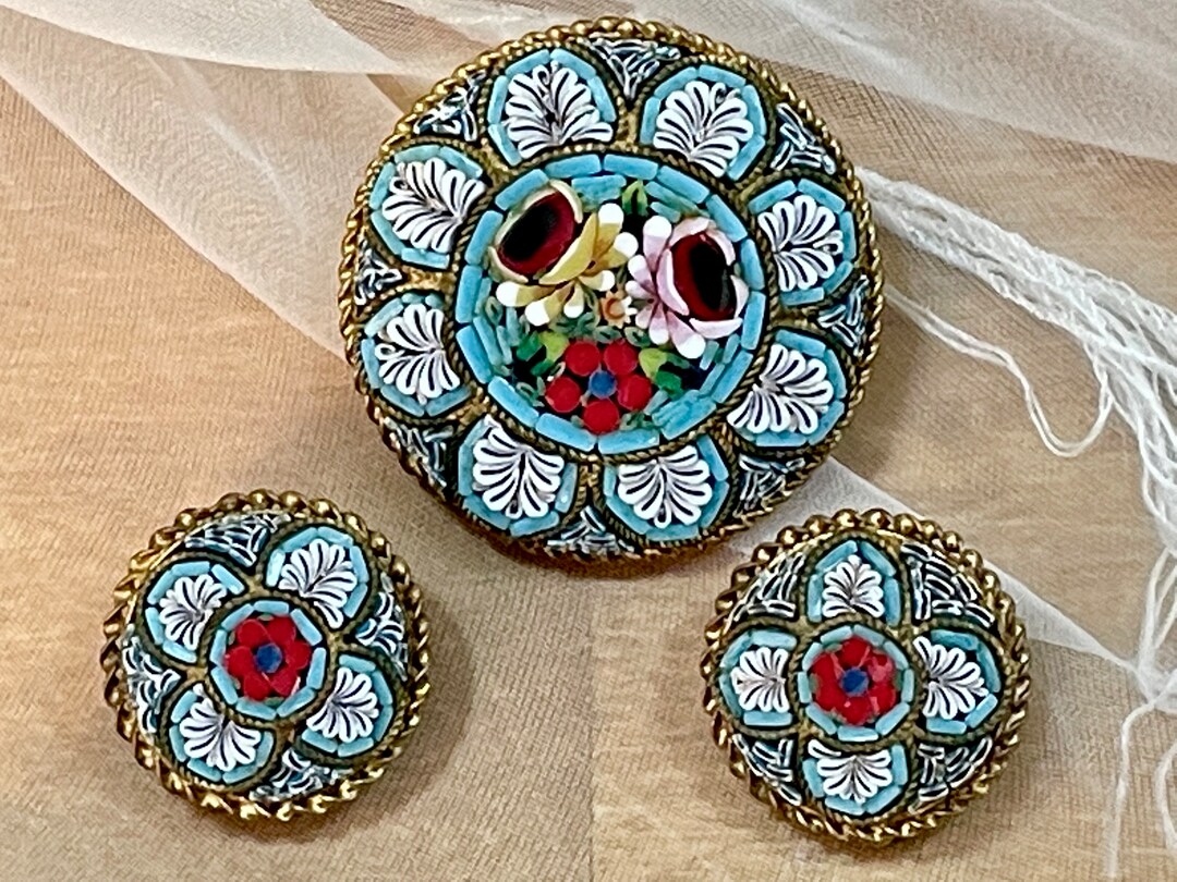 Vintage Jewelry ESTATE SALE Italian Art Colourful Micro Etsy