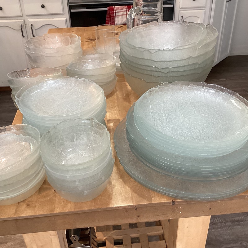 Assiettes Plates Luminarc Arcoroc Aspen - 24 Cm De Diamètre - Lot De 6, En Verre Transparent, Lavables Au Lave-vaisselle