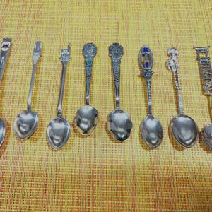 VINTAGE Silver Investment - Genuine STERLING SILVER Spoons - Europe - Gibraltar, Sweden; South America - Peru, Bogota, Columbia, Venezuela