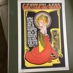 VINTAGE POSTER Grateful Dead Dante's Inferno Vancouver '69 - Second printing 1991 signed & numbered by Masse limited edition - Our's is #379