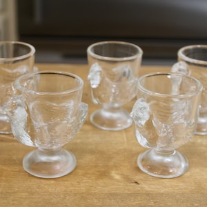 EASTER THEME GIFTS - Glass Rooster Holder Set; Bunny Devilled Egg Tray; Rooster Ceramic Planter; Japan Bee Egg Cups; Precious Moments Avon