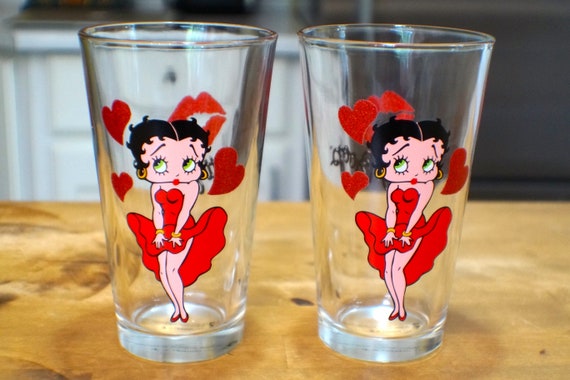 Official Betty Boop Betty Aka Marilyn Monroe Pose Glass Etsy