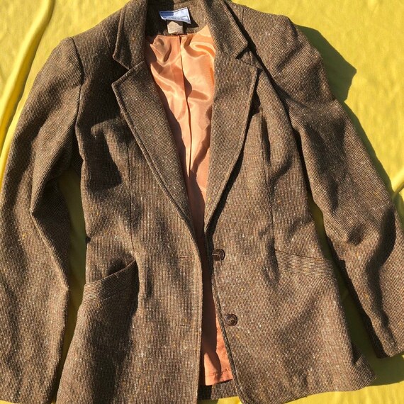 1960/70 Campus Casuals Women's Brown Suit Set. Siz