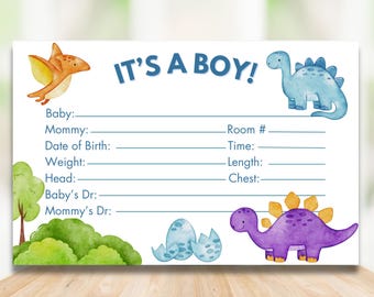 Hospital Crib Card, Baby Birth Stats Card, Baby Boy Name Card, NICU Name Card, Hospital Name Sign, Health Crib Card, Baby Hospital Keepsake