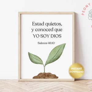 Spanischer Bibel-Vers-Druck, spanisches christliches Bibel-Vers-Zitat-Druck Kunst, spanische Wand-Kunst-Inneneinrichtung, Frases Cristianas