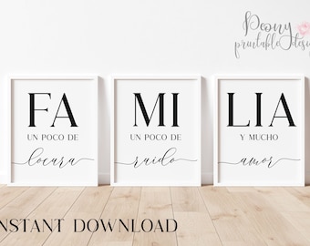 Spanish Quote Art: Bendice la Comida Floral Print (Digital Download)