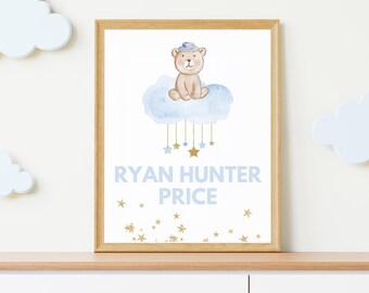 Baby Name Announcement Sign: Hospital Keepsake (Digital File)