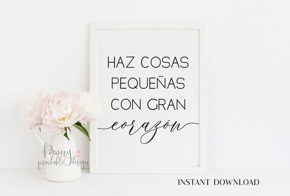 Frases en Espanol Spanish Inspirational Quote Spanish | Etsy