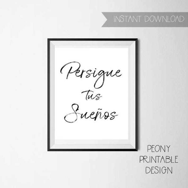 Spanish Printable Quotes Sign Spanish Home Decor Wall Art Etsy