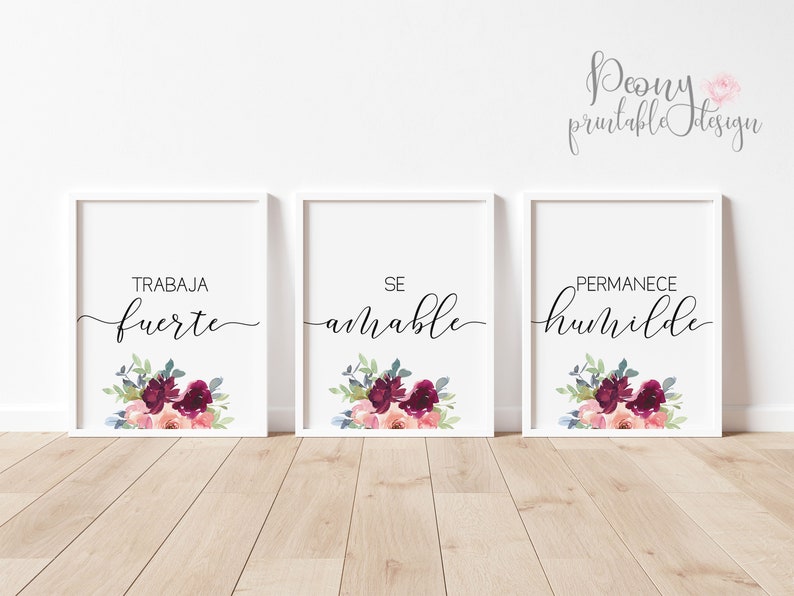Spanish Printable Quote Art Spanish Wall Art Home Decor Etsy
