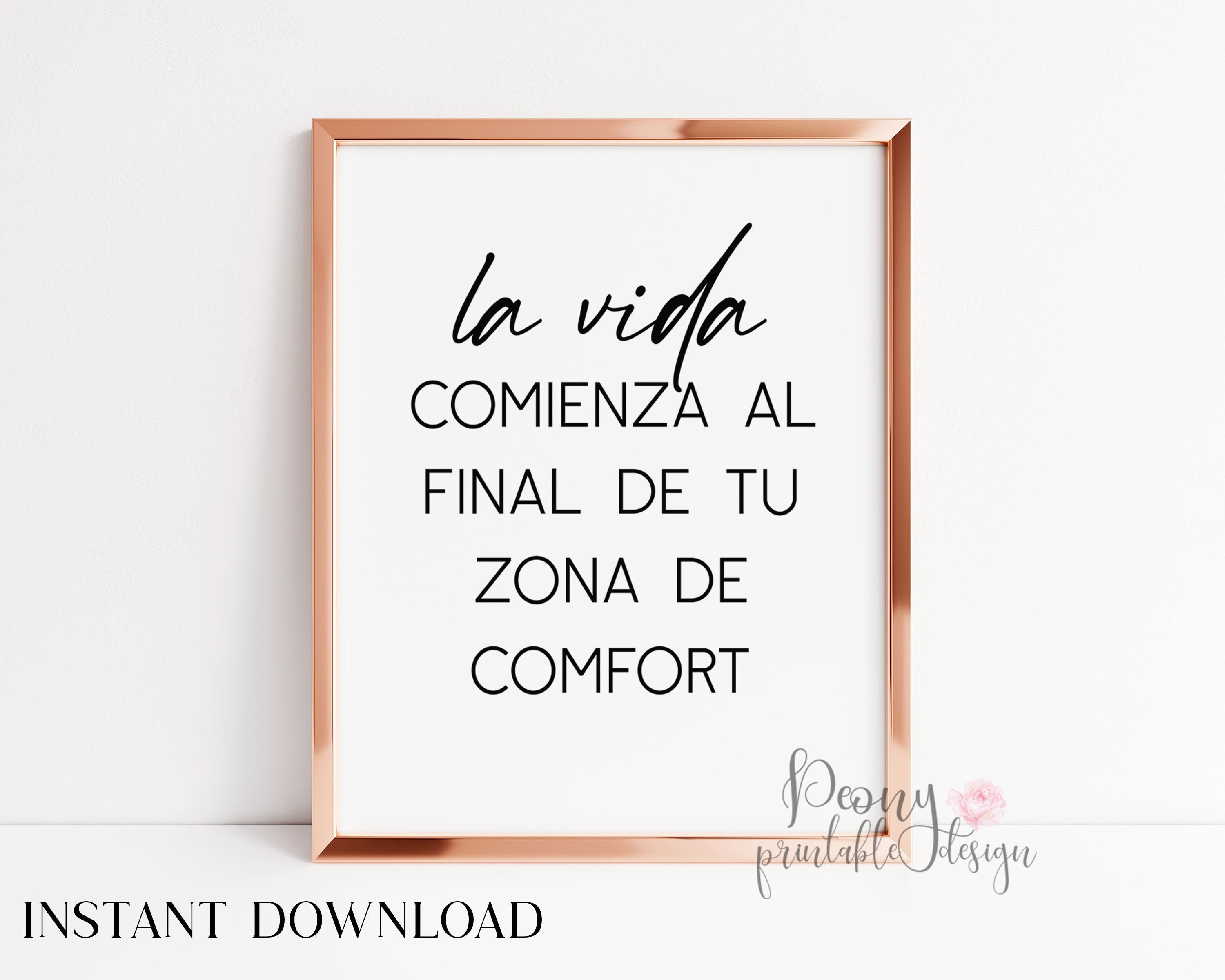 Spanish Printable Wall Art Quote Spanish Wall Art Printable Etsy