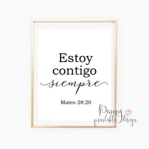 Spanish Bible Verse Print, Spanish Bible Verse Quote Print Art, Spanish Wall Art Home Decor