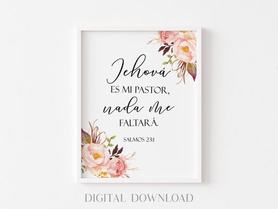 Salmo 91, Spanish Bible Verse | Framed Art Print