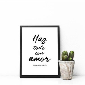 Spanish Bible Verse, Spanish Prints, Bible Printables, Spanish ...