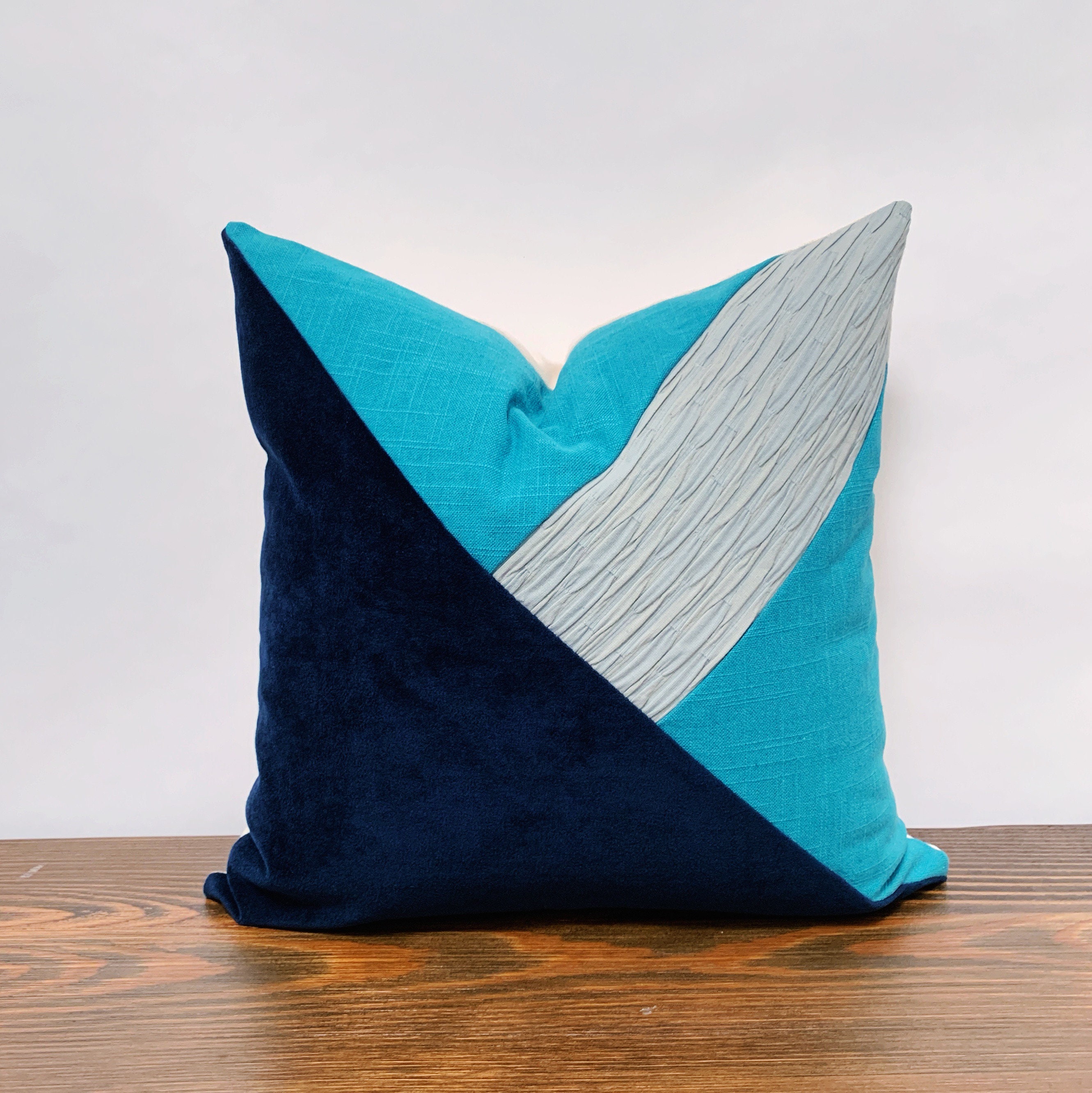 Modern blue cheap throw pillows