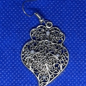 NEW Heart of Viana Filigree Bohemian Gold Plated * Earrings 1.5x1