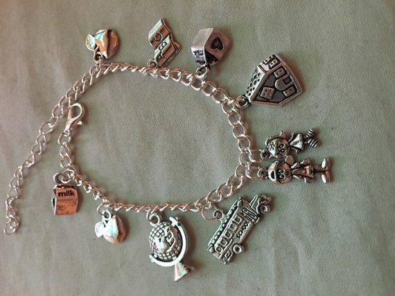 Teacher charm bracelet deals