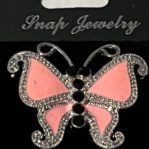 Butterflies 18mm Snap Jewelry for Interchangeable Designs with Pendants, Earrings, etc.