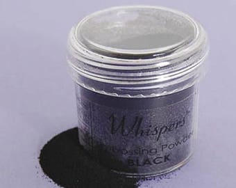 Whispers Black Embossing Powder, 1 oz, Non-toxic, Scrapbooking
