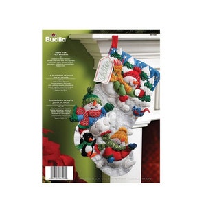 Bucilla Kit - &#39;Snow Fun&#39;  Felt Christmas Stocking Stitchery Kit,   86108