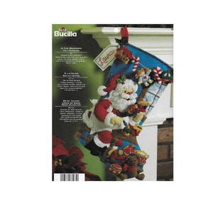 Bucilla Kit - 'In the Workshop' Felt Applique Santa Stocking Kit  -  86165