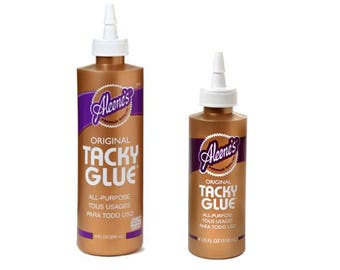 Aleene's Original Tacky Glue All Purpose, Choose from 8 oz or 4 oz bottles