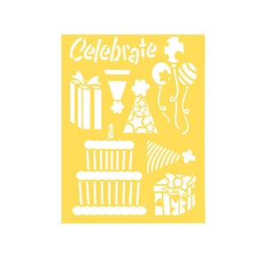 Party Theme Stencils, Celebration Stencils, Party Symbols Stencil, Craft Stencil