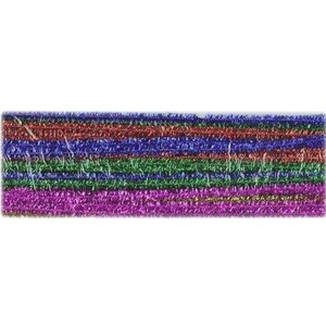 25, 6mm, Multicolor Tinsel Stems,  Holiday Craft, Pipe Cleaners, 12" Long, Holiday Craft